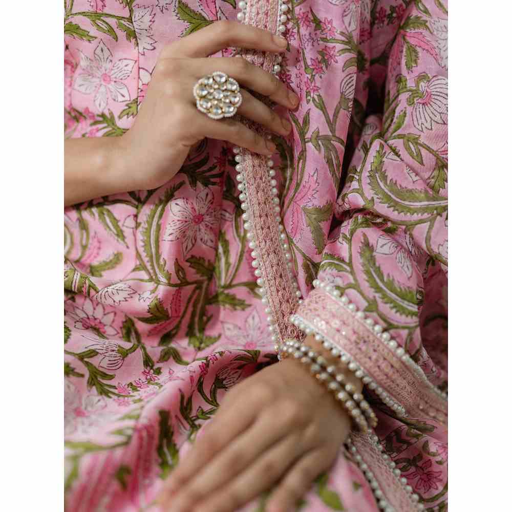 Old Marigold Hyacinth Anarkali (Set of 3)