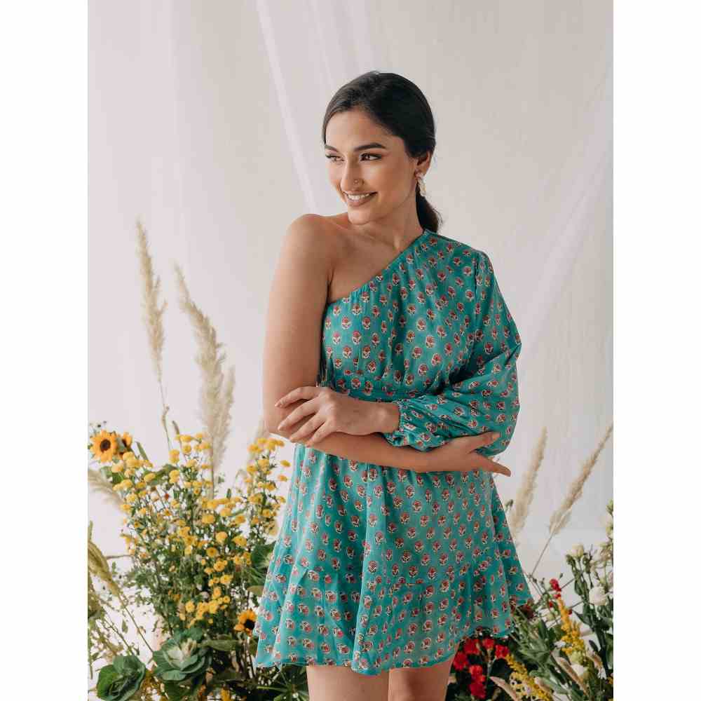 Old Marigold Ariel One Shoulder Dress