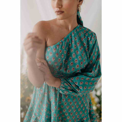 Old Marigold Ariel One Shoulder Dress