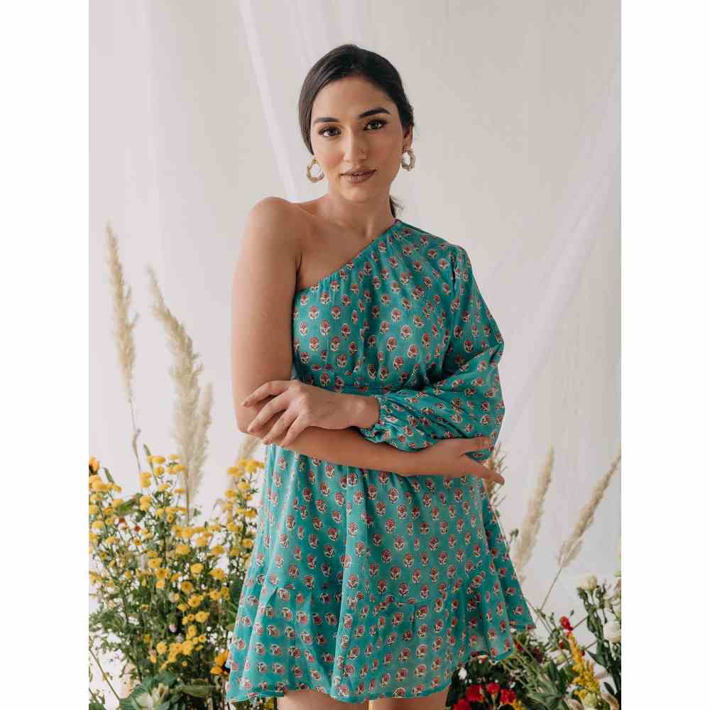 Old Marigold Ariel One Shoulder Dress