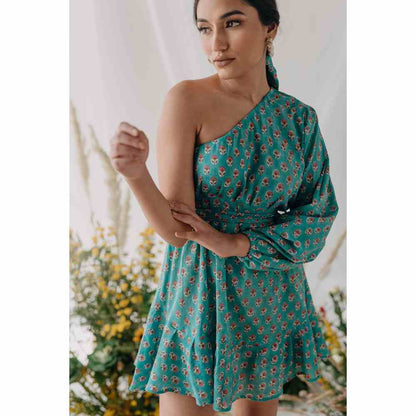 Old Marigold Ariel One Shoulder Dress