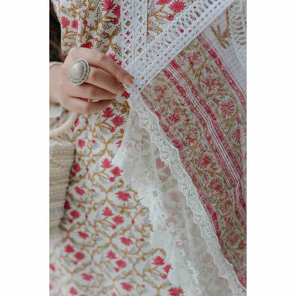 Old Marigold Floral Printed Luna Cotton Kurta (Set of 2)