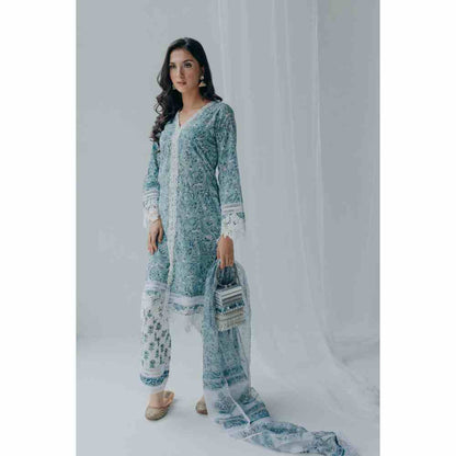 Old Marigold Floral Printed Aria Cotton Kurta (Set of 3)