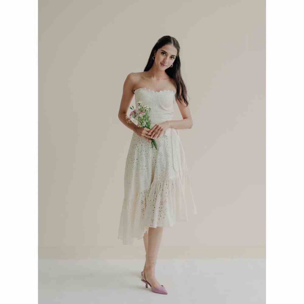 Old Marigold Ophelia Corset Midi Dress with Belt (Set of 2)