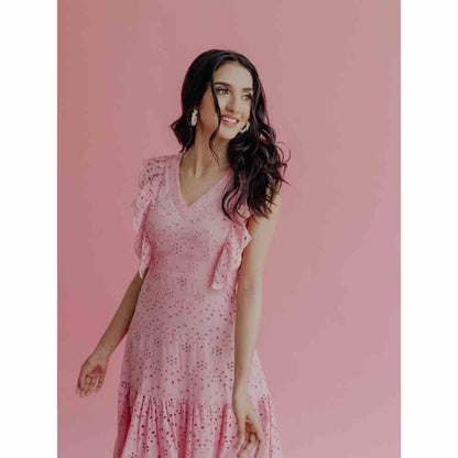 Old Marigold Dorris Detailing Midi Dress