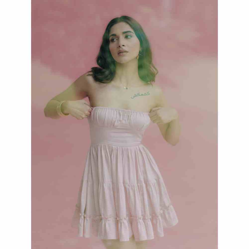 Old Marigold Cora Strapless Mini Dress