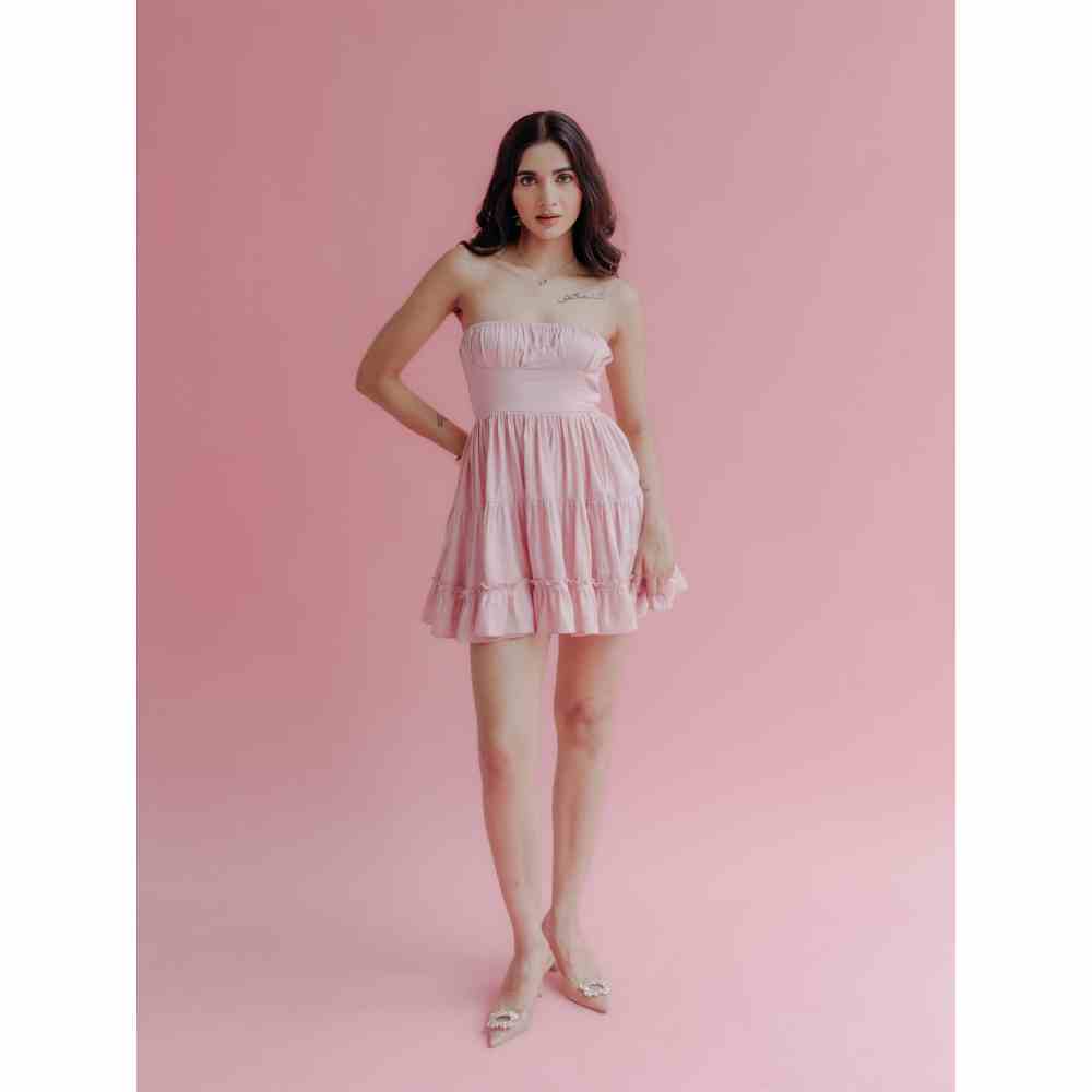 Old Marigold Cora Strapless Mini Dress