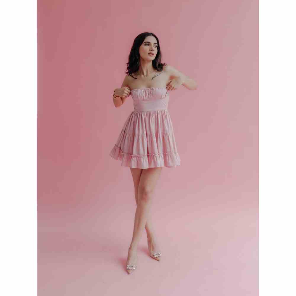 Old Marigold Cora Strapless Mini Dress