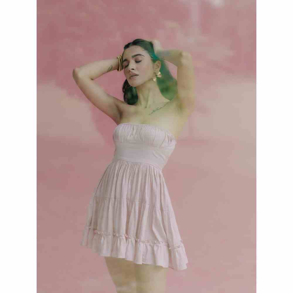 Old Marigold Cora Strapless Mini Dress