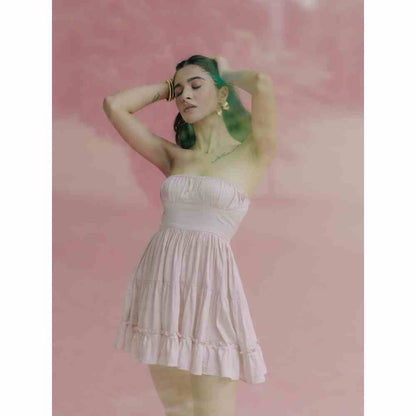 Old Marigold Cora Strapless Mini Dress