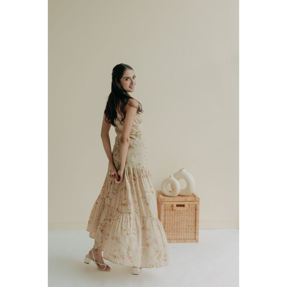 Old Marigold Elysian One Shoulder Maxi Dress