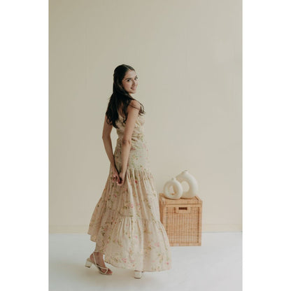 Old Marigold Elysian One Shoulder Maxi Dress