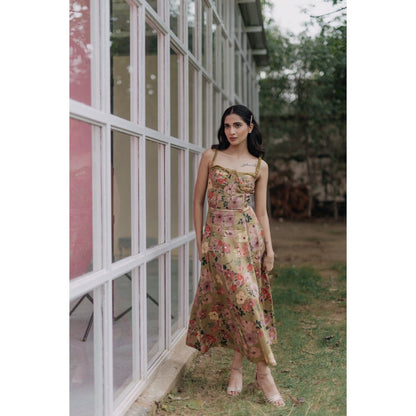 Old Marigold Aurelia Bustier Sun Maxi Dress