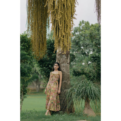 Old Marigold Aurelia Bustier Sun Maxi Dress