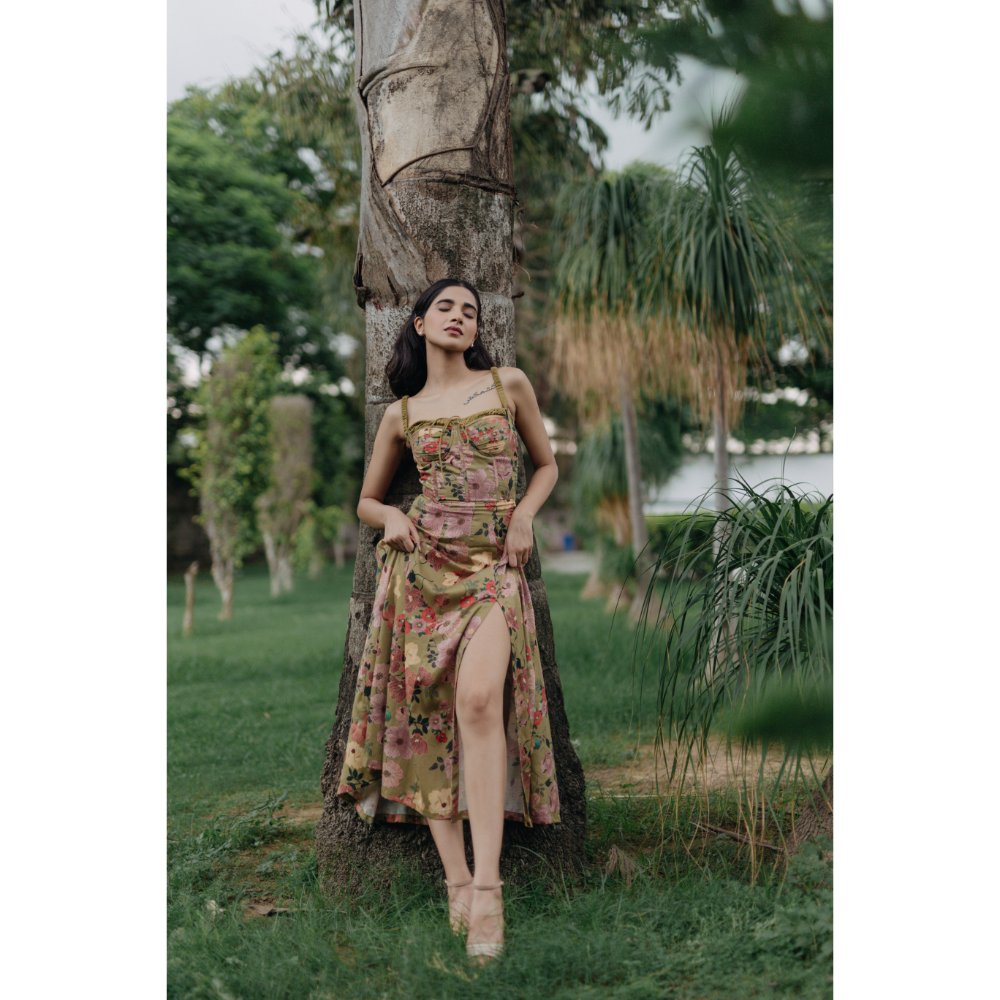 Old Marigold Aurelia Bustier Sun Maxi Dress