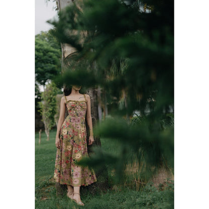Old Marigold Aurelia Bustier Sun Maxi Dress