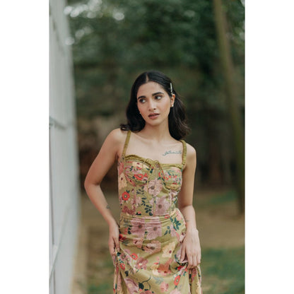 Old Marigold Aurelia Bustier Sun Maxi Dress