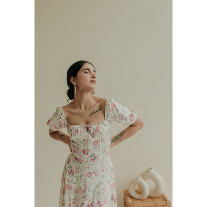 Old Marigold Calantha Square Neck Maxi Sun Dress