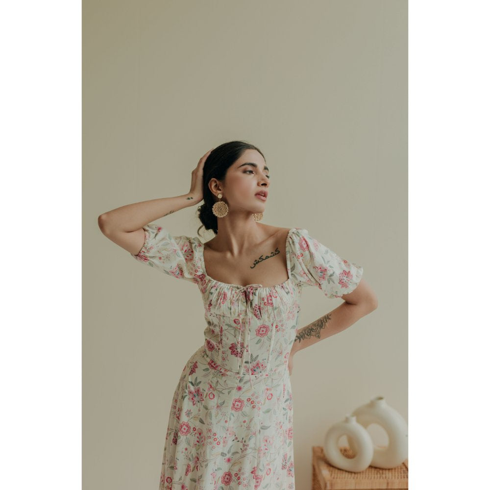 Old Marigold Calantha Square Neck Maxi Sun Dress