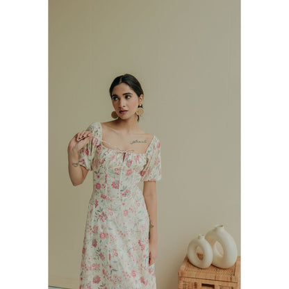 Old Marigold Calantha Square Neck Maxi Sun Dress