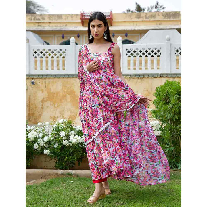 ONEWE INDIA Chidiya Floral Suit Set (Set of 3)