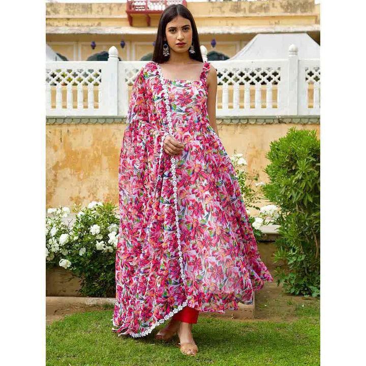 ONEWE INDIA Chidiya Floral Suit Set (Set of 3)