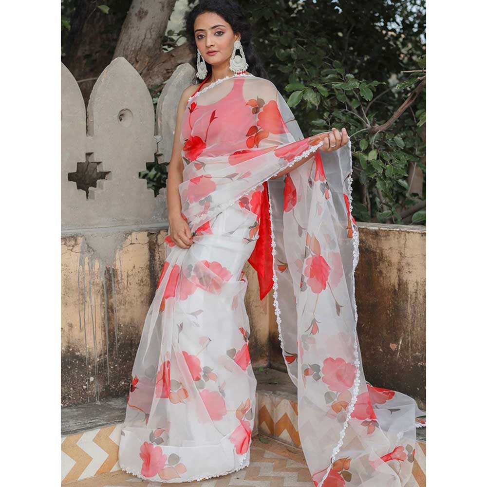 ONEWE INDIA Vaanya Saree with Unstitched Blouse
