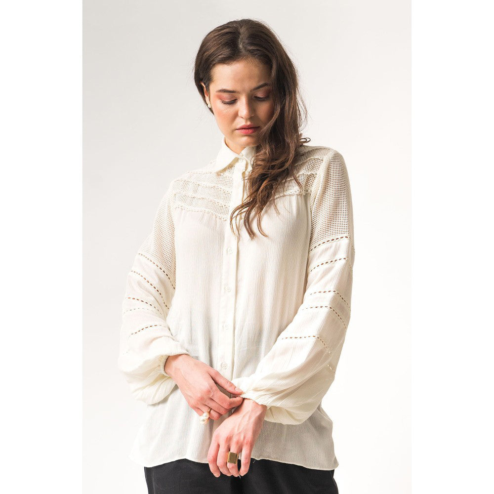 Our Love Gwen Frost Shirt With Lace Details