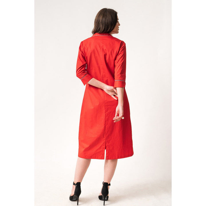 Our Love Lila Red Dress Midi