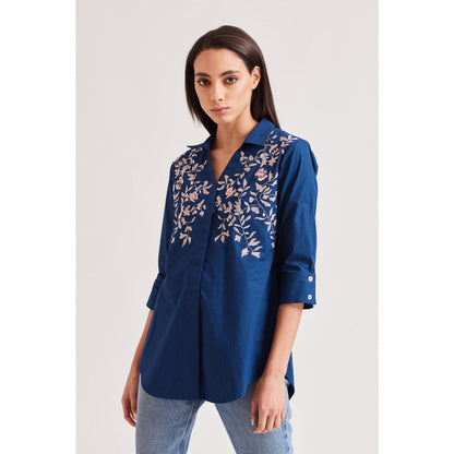 Our Love Pine Thread Embroidered Shirt