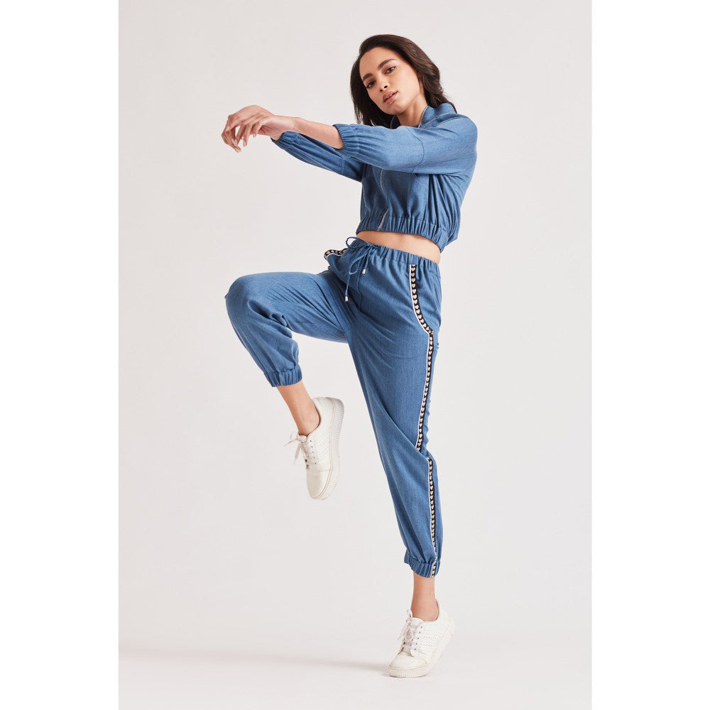 Our Love Love Denim Blue Bomber Jacket