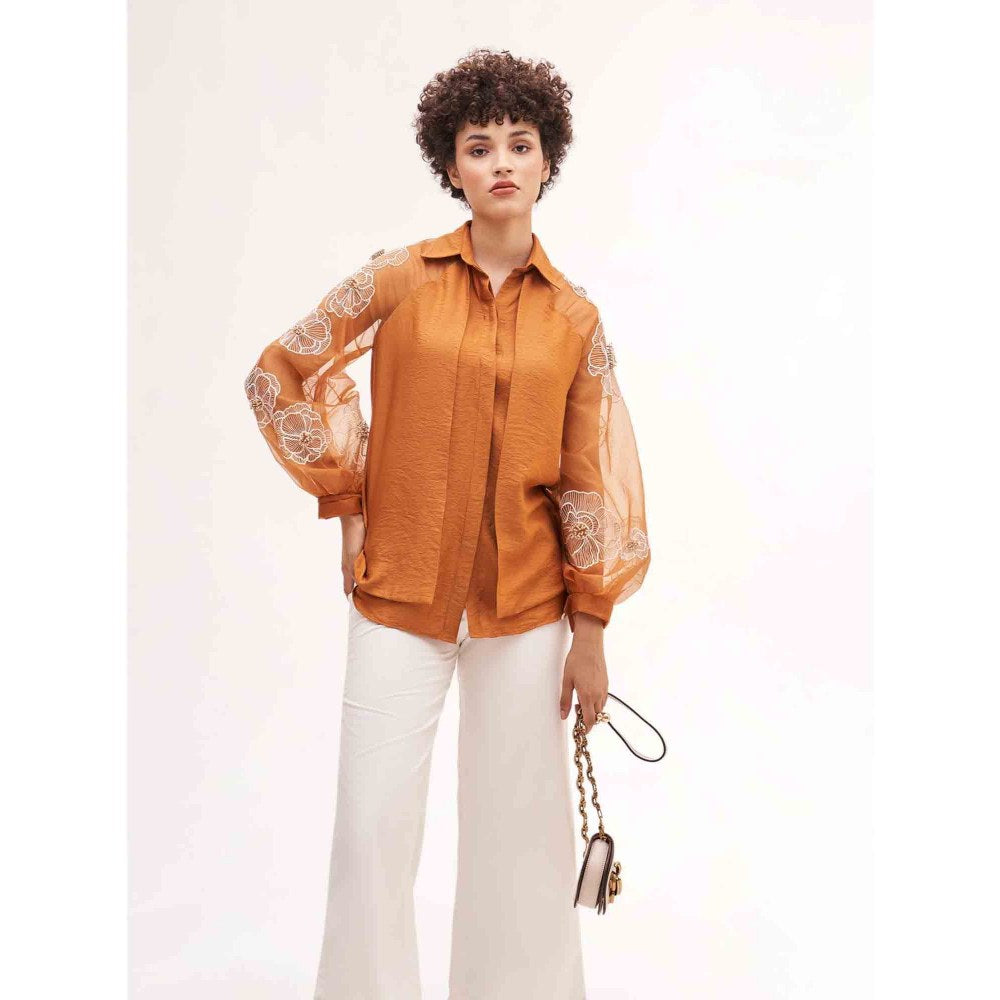 Our Love Picotin Embroidered Shirt