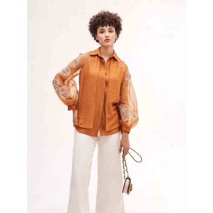 Our Love Picotin Embroidered Shirt