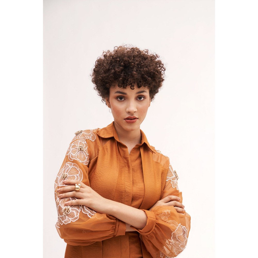 Our Love Picotin Embroidered Shirt