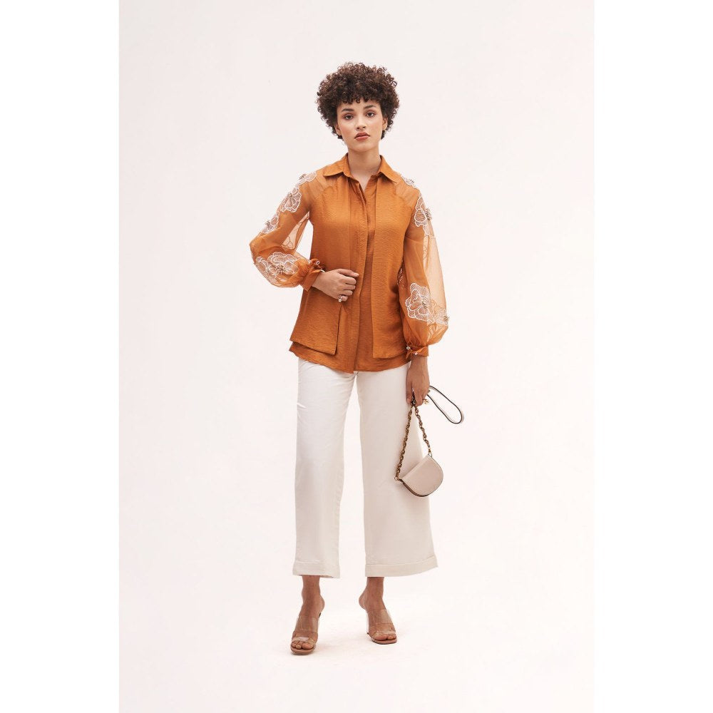 Our Love Picotin Embroidered Shirt