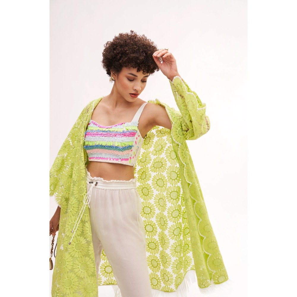 Our Love Carnival Lime Green Cape