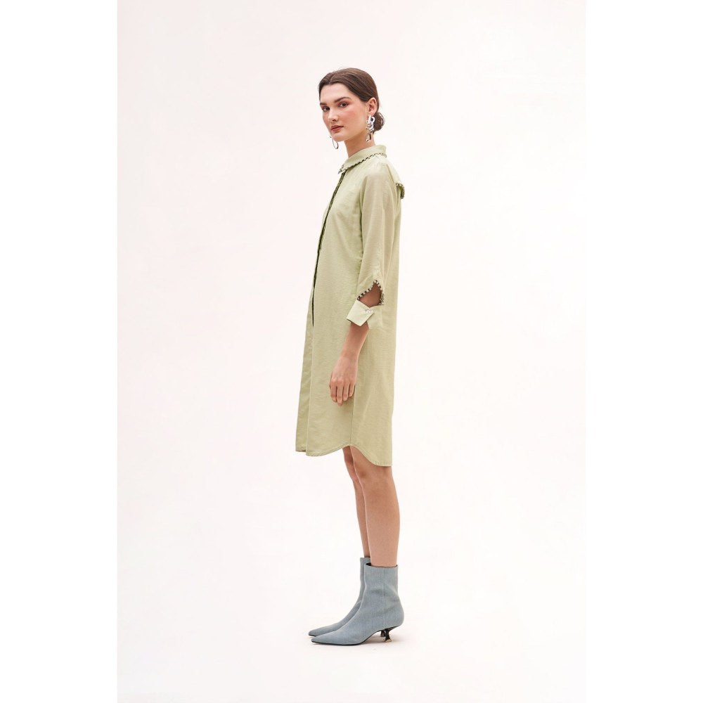 Our Love Mood Sea Salt Chanderi Dress