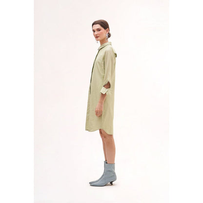 Our Love Mood Sea Salt Chanderi Dress