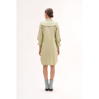 Our Love Mood Sea Salt Chanderi Dress