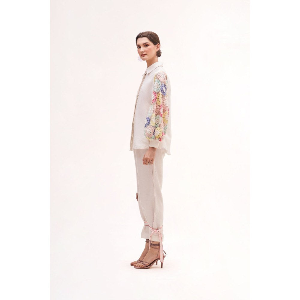 Our Love Mystic Embroidered Shirt With Pants (Set of 2)