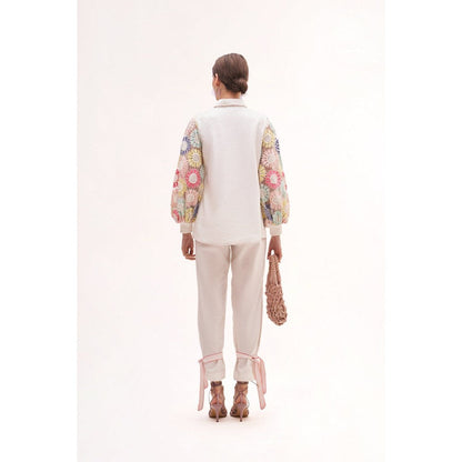 Our Love Mystic Embroidered Shirt With Pants (Set of 2)