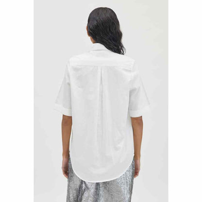 Pallavi Swadi White Rectangle Swarovski Ribbon Shirt