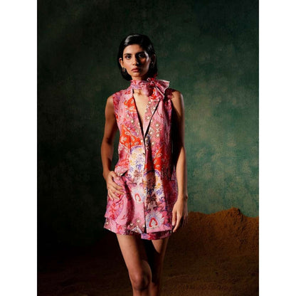 Pallavi Agarwal Love Spell Pink Printed Co-Ord (Set of 2)