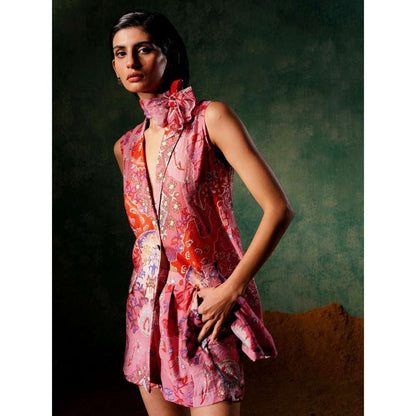 Pallavi Agarwal Love Spell Pink Printed Co-Ord (Set of 2)