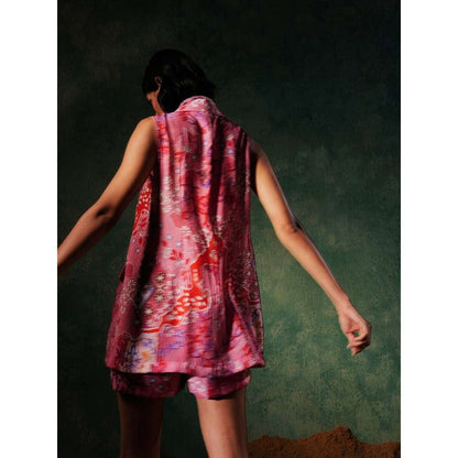 Pallavi Agarwal Love Spell Pink Printed Co-Ord (Set of 2)