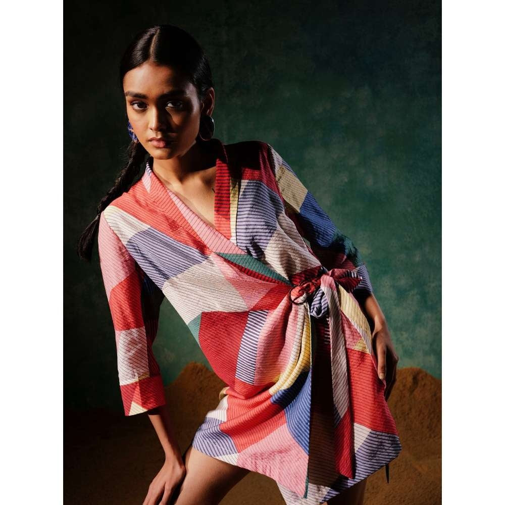 Pallavi Agarwal Scarlette Mini Dress Multi-Color