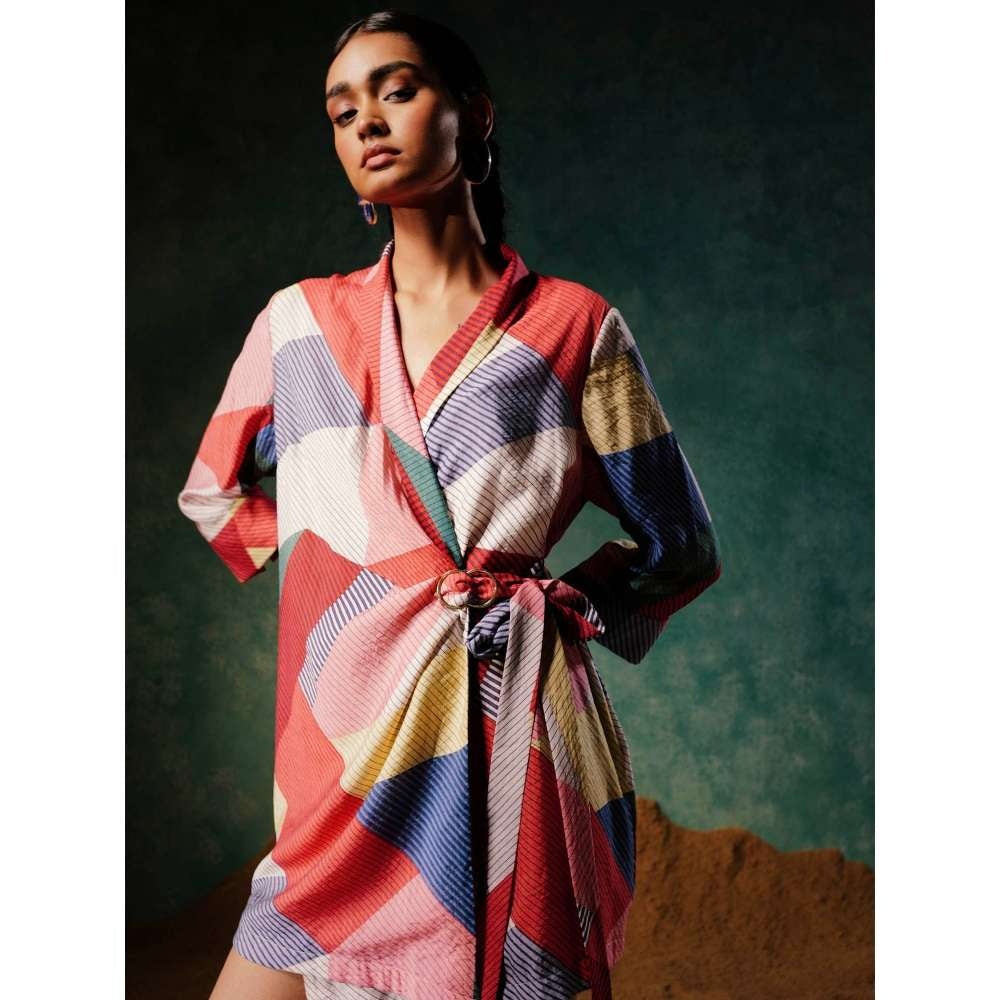 Pallavi Agarwal Scarlette Mini Dress Multi-Color