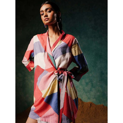 Pallavi Agarwal Scarlette Mini Dress Multi-Color