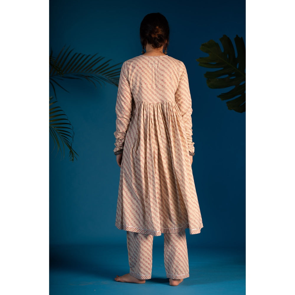 PANTS AND PAJAMAS Pink Riya Sequined Kota Dupatta