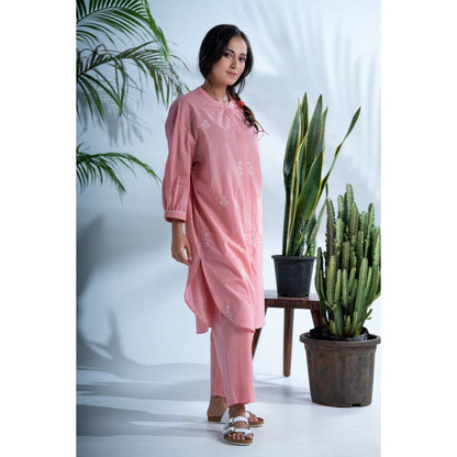 PANTS AND PAJAMAS Cerise Dark Blush Pink Cotton Bottom